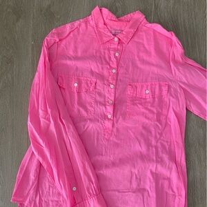 Pink J crew button up!